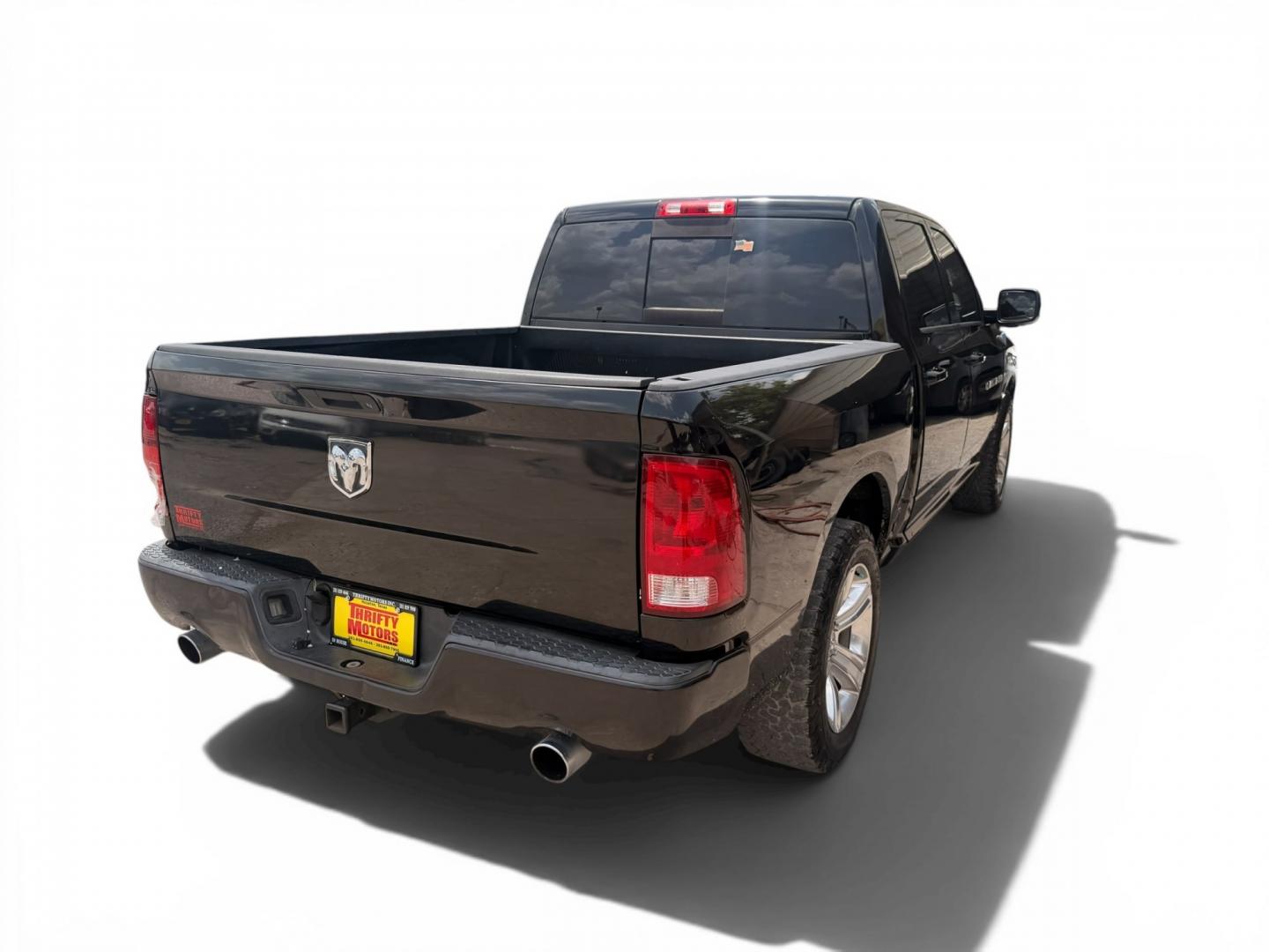 2011 Black Dodge Ram 1500 SLT Crew Cab 2WD (1D7RB1CT8BS) with an 5.7L V8 OHV 16V engine, 5-Speed Automatic transmission, located at 16710 Clay Rd., Houston, TX, 77084, (281) 859-7900, 29.834864, -95.656166- Photo#4