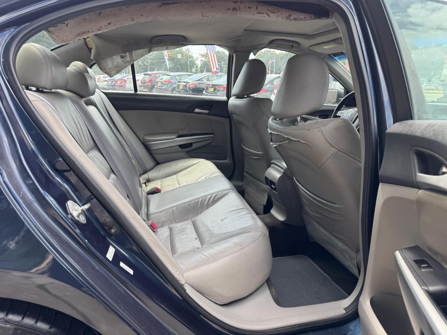 2010 Blue Honda Accord EX-L V-6 Sedan AT (5KBCP3F85AB) with an 3.5L V6 SOHC 24V engine, 5-Speed Automatic transmission, located at 16710 Clay Rd., Houston, TX, 77084, (281) 859-7900, 29.834864, -95.656166 - Photo#2