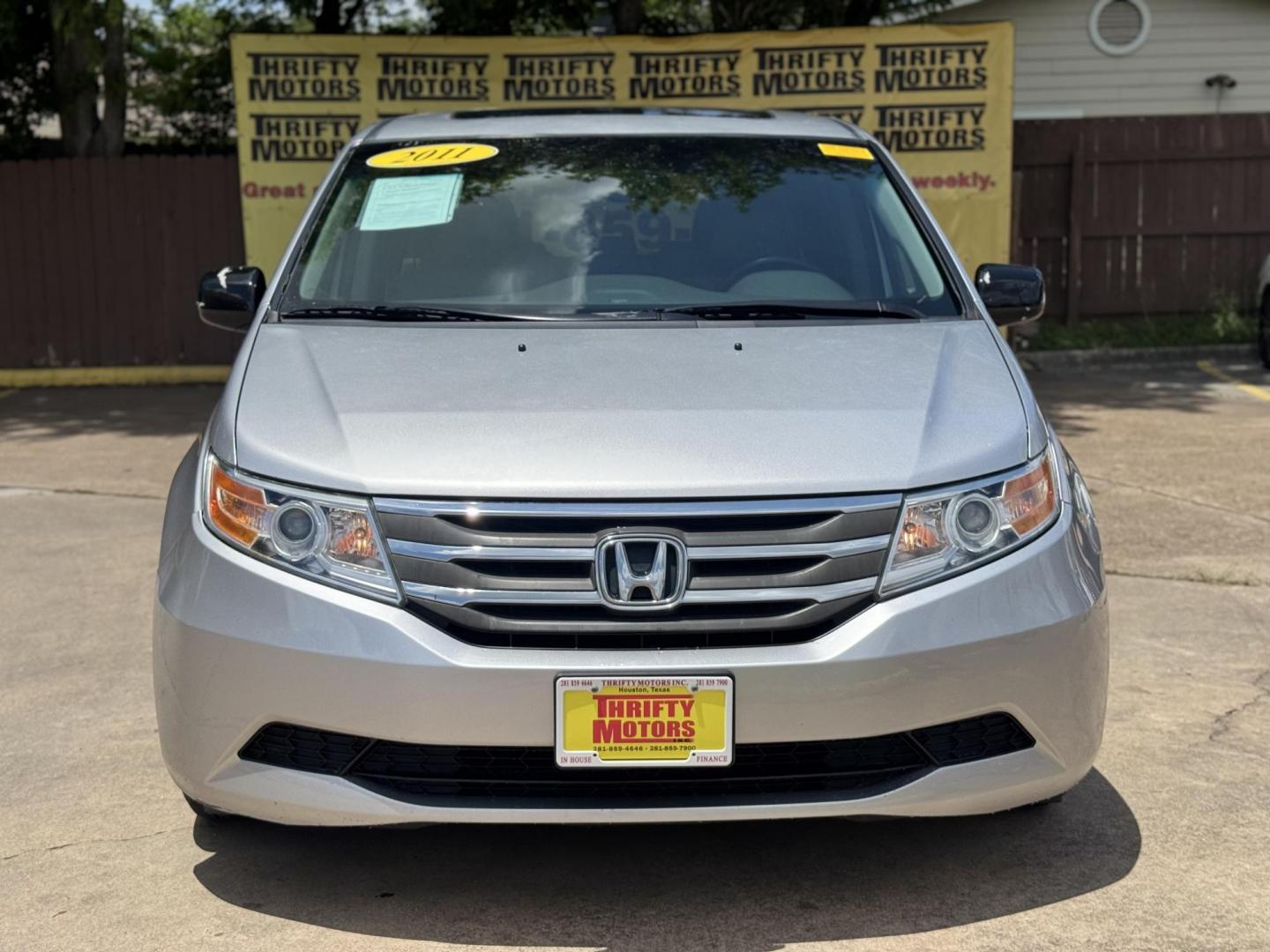 2011 Gray Honda Odyssey EX-L (5FNRL5H62BB) with an 3.5L V6 SOHC 24V engine, 5-Speed Automatic transmission, located at 16710 Clay Rd., Houston, TX, 77084, (281) 859-7900, 29.834864, -95.656166 - Photo#7