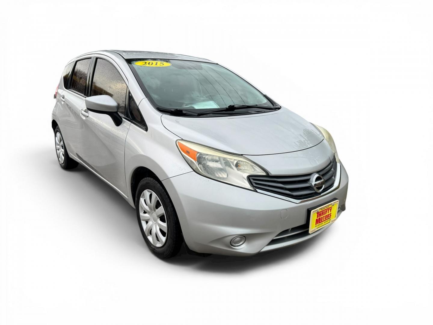 2015 Silver /GRAY Nissan Versa Note S 5MT (3N1CE2CP2FL) with an 1.6L L4 DOHC 16V engine, 5-Speed Manual transmission, located at 16710 Clay Rd., Houston, TX, 77084, (281) 859-7900, 29.834864, -95.656166- Photo#0
