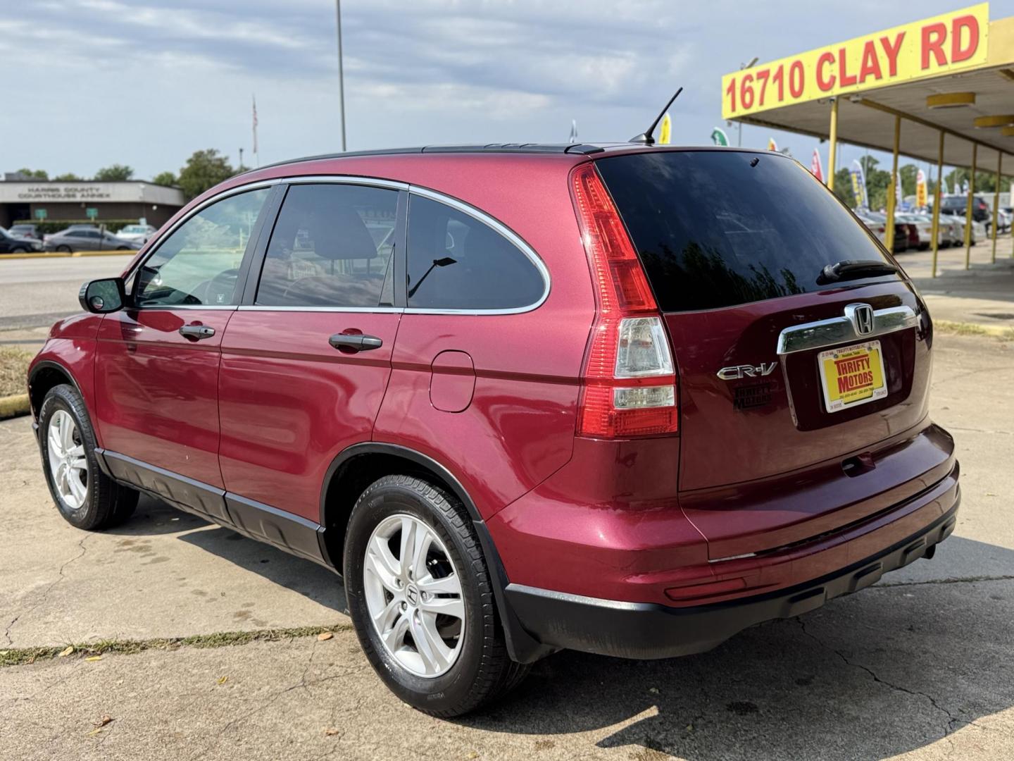 2011 Red /GRAY Honda CR-V EX 2WD 5-Speed AT (3CZRE3H52BG) with an 2.4L L4 DOHC 16V engine, 5-Speed Automatic transmission, located at 16710 Clay Rd., Houston, TX, 77084, (281) 859-7900, 29.834864, -95.656166 - Photo#9