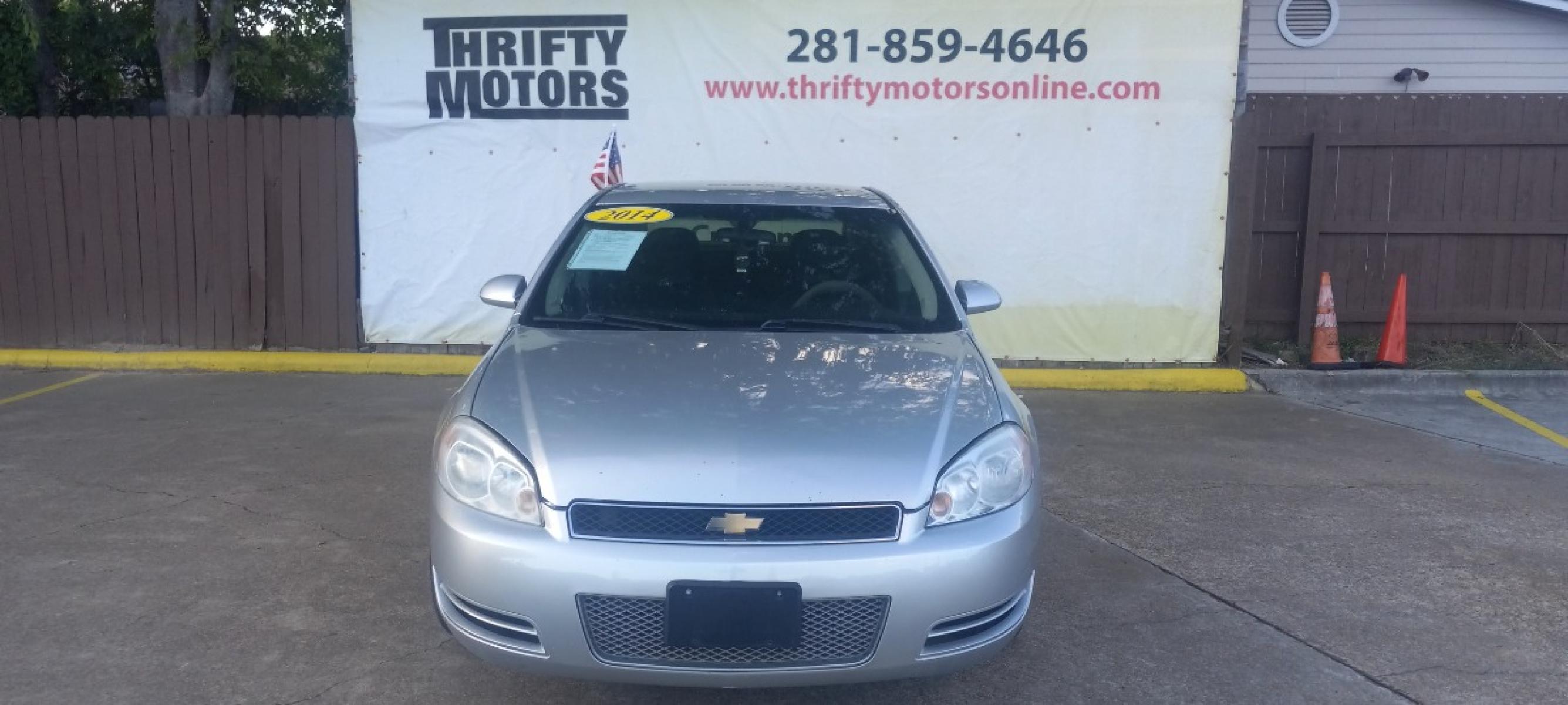 2014 Silver Chevrolet Impala Limited (2G1WA5E32E1) with an 3.6L V6 3.6L V6 engine, Automatic 6-Speed transmission, located at 16710 Clay Rd., Houston, TX, 77084, (281) 859-7900, 29.834864, -95.656166 - Cash. - Photo #1