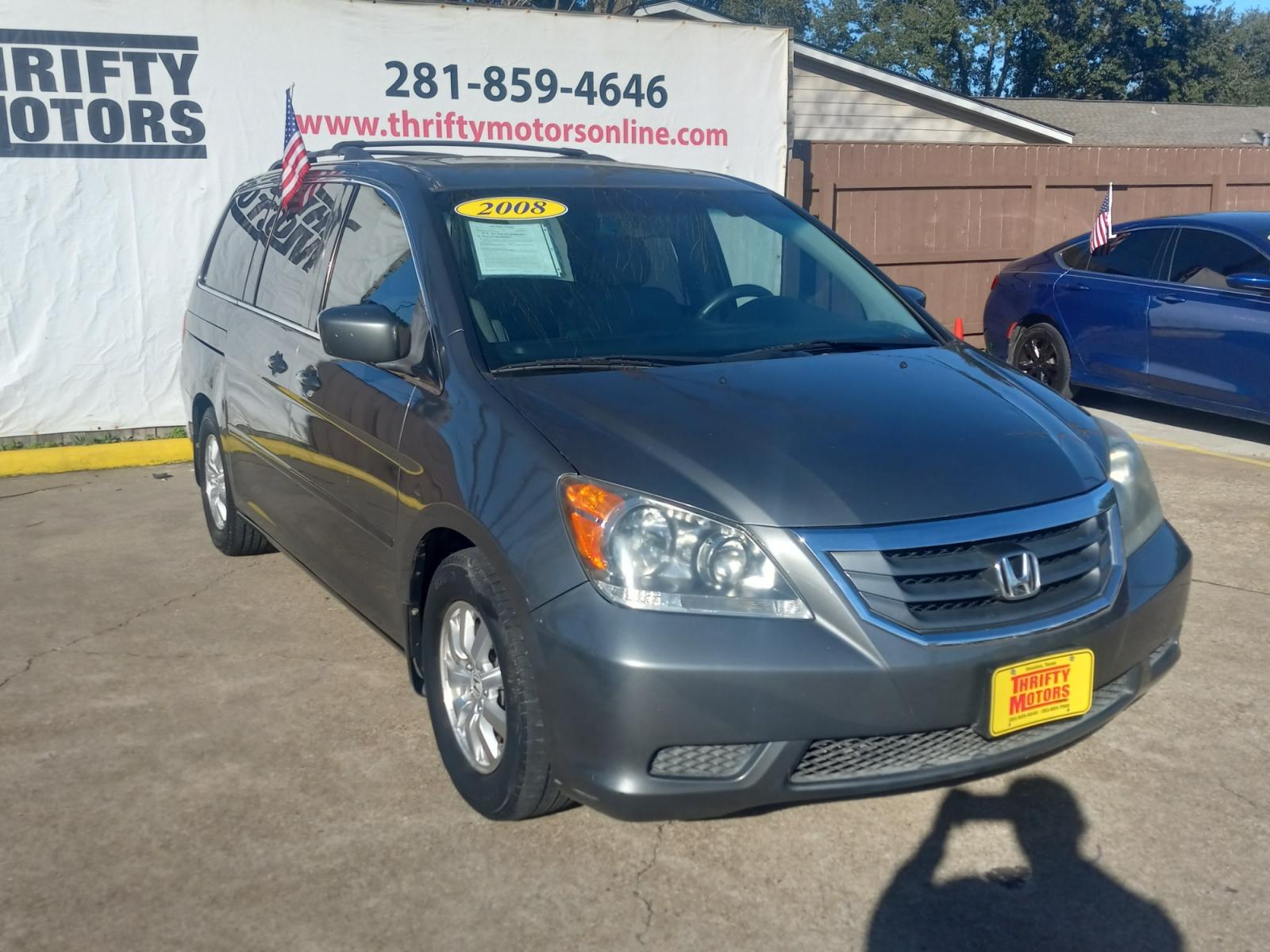2008 Gray Honda Odyssey (5FNRL38648B) with an 3.5L V6 3.5L V6 engine, Automatic 5-Speed transmission, located at 16710 Clay Rd., Houston, TX, 77084, (281) 859-7900, 29.834864, -95.656166 - Low Down. Low Payments. - Photo #3