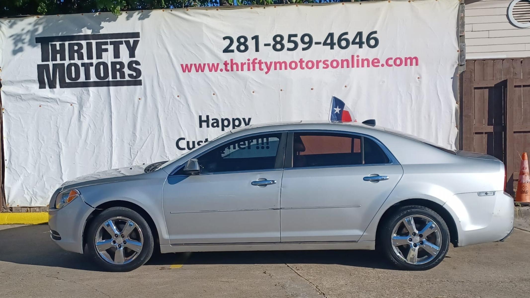 2012 Silver Chevrolet Malibu (1G1ZD5EU6CF) with an 2.4L I4 2.4L I4 engine, Automatic 6-Speed transmission, located at 16710 Clay Rd., Houston, TX, 77084, (281) 859-7900, 29.834864, -95.656166 - Photo #0