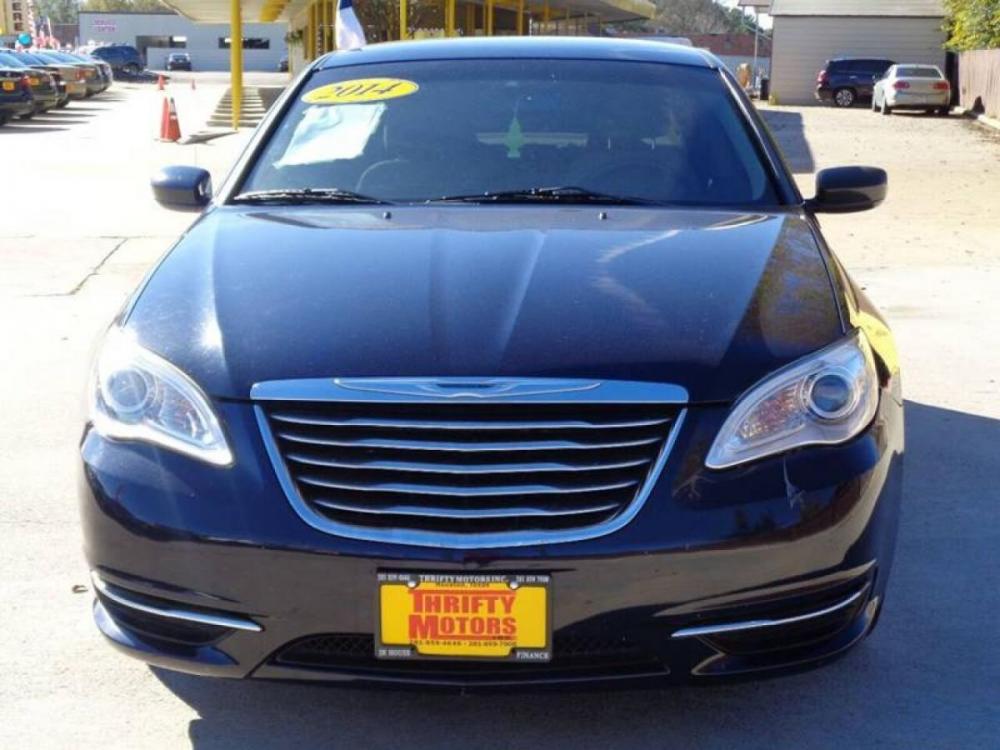 2014 Blue Chrysler 200 (1C3CCBAB6EN) with an 2.4L I4 2.4L I4 engine, Automatic 6-Speed transmission, located at 4509 Highway 6 North, Houston, TX, 77084, (281) 859-4646, 29.848997, -95.645760 - Photo #2