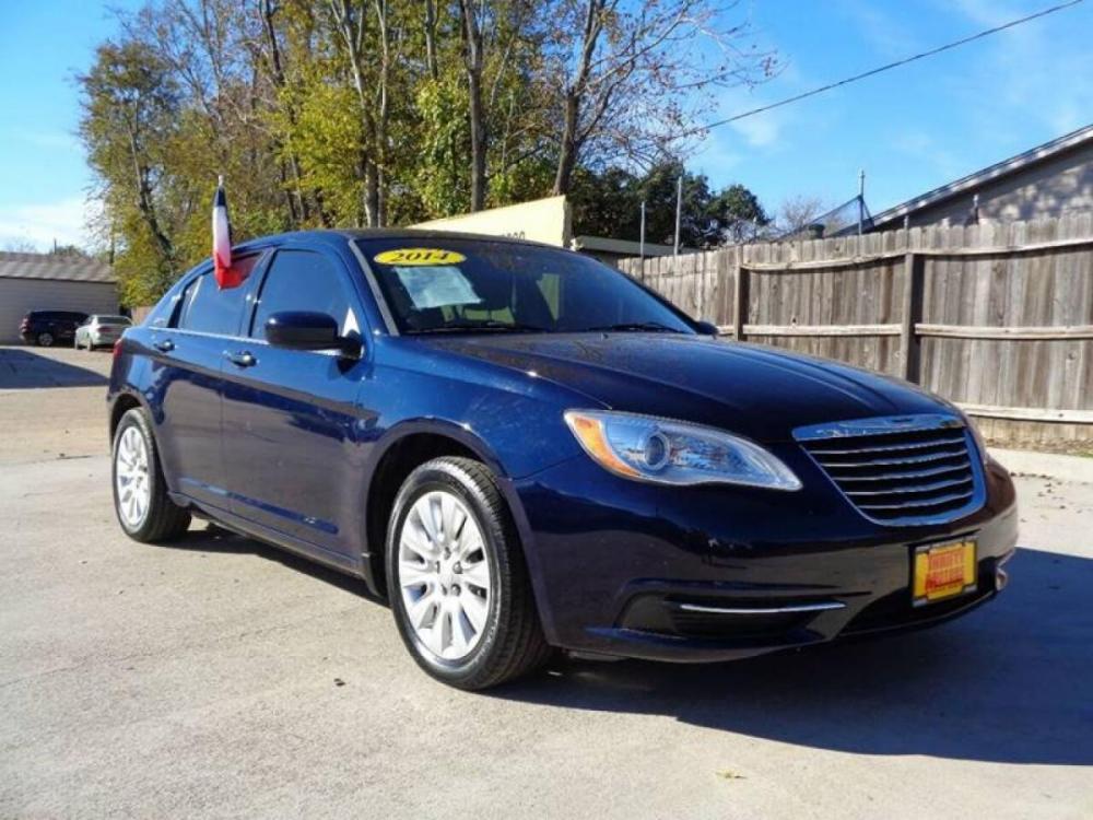 2014 Blue Chrysler 200 (1C3CCBAB6EN) with an 2.4L I4 2.4L I4 engine, Automatic 6-Speed transmission, located at 4509 Highway 6 North, Houston, TX, 77084, (281) 859-4646, 29.848997, -95.645760 - Photo #3