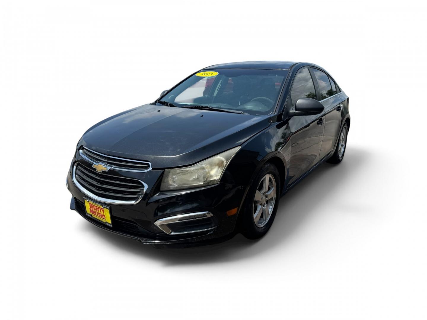 2015 Black Chevrolet Cruze (1G1PC5SB8F7) with an 1.4L I4 Turbocharger 1.4L I4 engine, Automatic 6-Speed transmission, located at 16710 Clay Rd., Houston, TX, 77084, (281) 859-7900, 29.834864, -95.656166- Photo#1