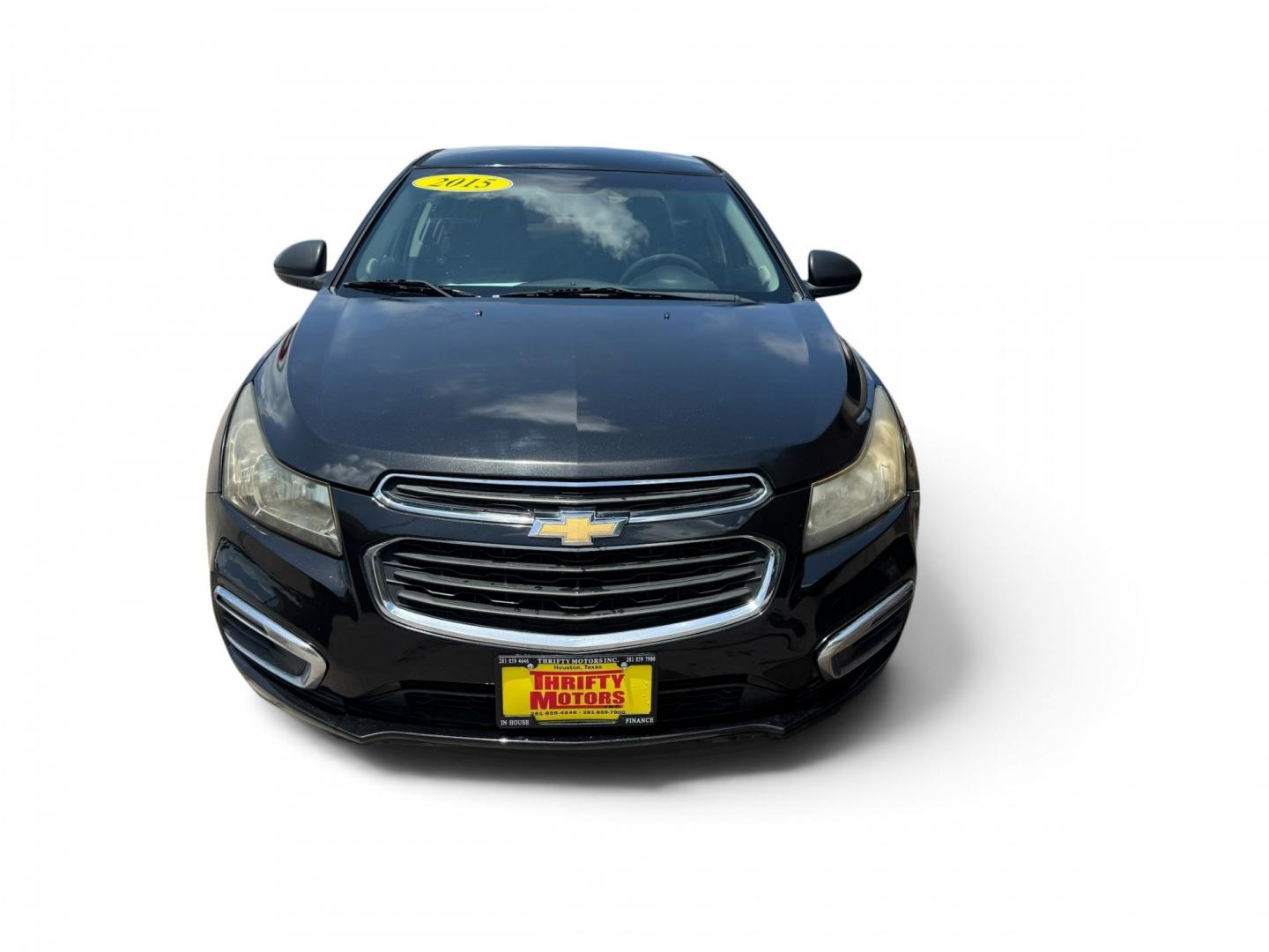 2015 Black Chevrolet Cruze (1G1PC5SB8F7) with an 1.4L I4 Turbocharger 1.4L I4 engine, Automatic 6-Speed transmission, located at 16710 Clay Rd., Houston, TX, 77084, (281) 859-7900, 29.834864, -95.656166- Photo#6