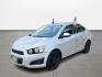 2015 Silver Chevrolet Sonic LT Auto Sedan (1G1JC5SH0F4) with an 1.8L L4 DOHC 24V engine, Automatic transmission, located at 16710 Clay Rd., Houston, TX, 77084, (281) 859-7900, 29.834864, -95.656166 - Low Down. Low Payments. - Photo#0