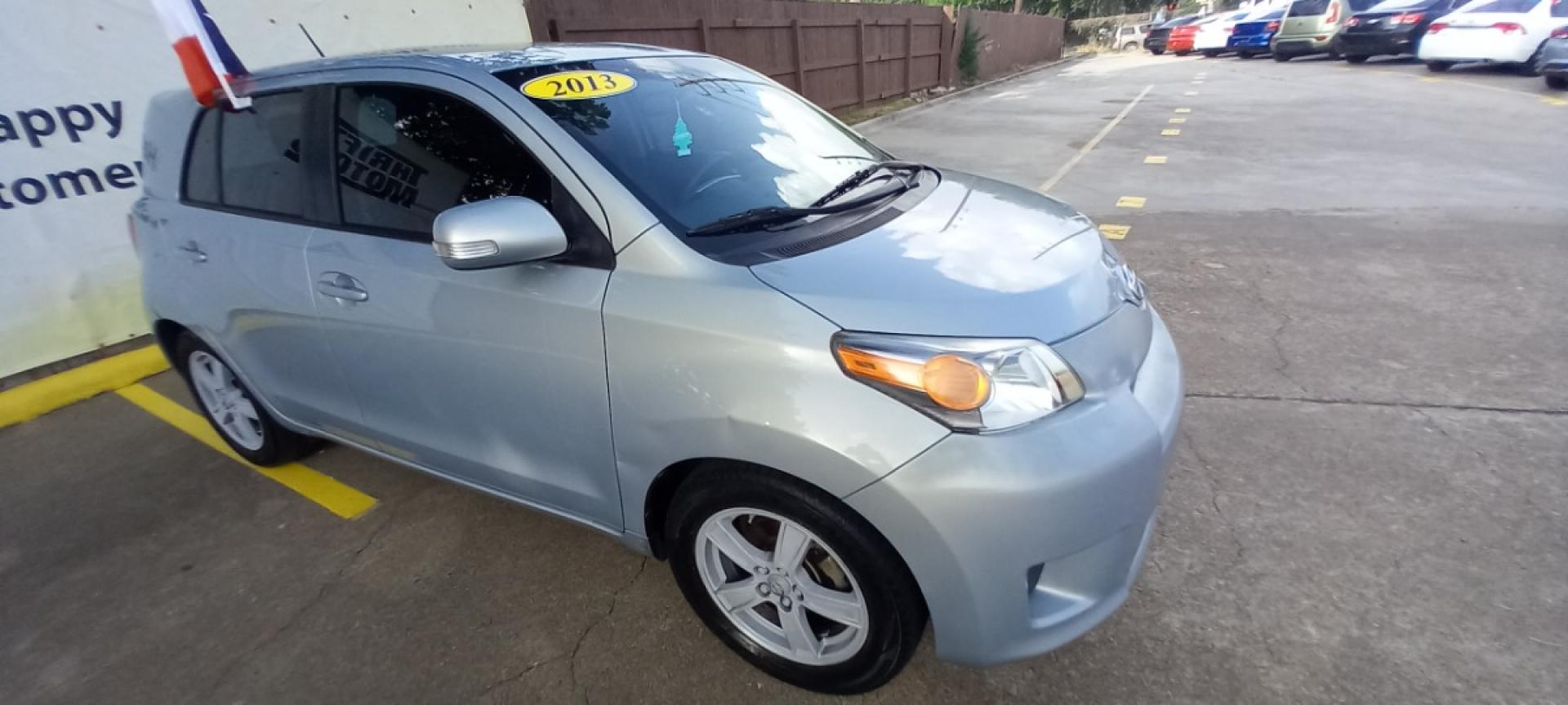 2013 Gray Scion xD 5-Door Hatchback 4-Spd AT (JTKKUPB45D1) with an 1.8L L4 DOHC16V engine, 4-Speed Automatic transmission, located at 16710 Clay Rd., Houston, TX, 77084, (281) 859-7900, 29.834864, -95.656166 - Low Down. Low Payments. - Photo#3