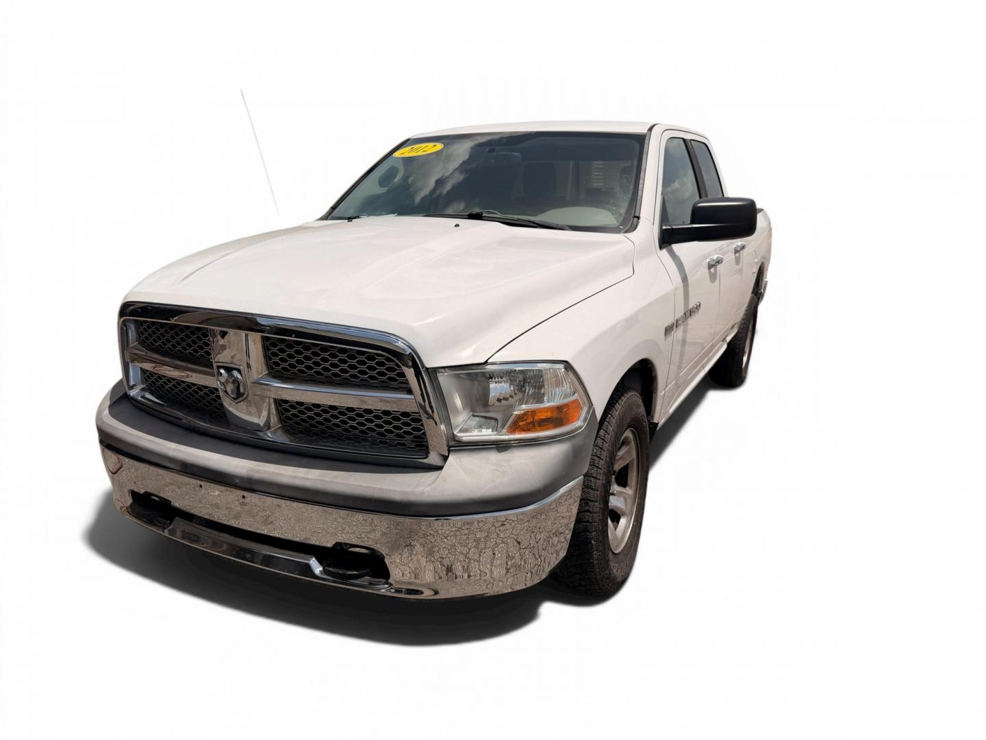 2012 Black Dodge Ram 1500 SLT Quad Cab 4WD (1C6RD7GT0CS) with an 5.7L V8 OHV 16V engine, 5-Speed Automatic transmission, located at 16710 Clay Rd., Houston, TX, 77084, (281) 859-7900, 29.834864, -95.656166 - Low Down. Low Payments- Photo#1