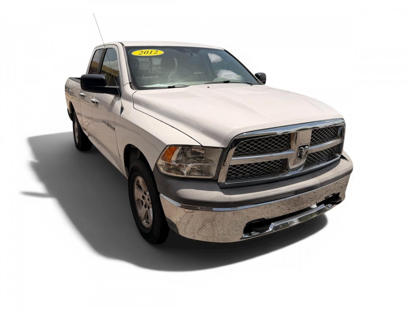 2012 Black Dodge Ram 1500 SLT Quad Cab 4WD (1C6RD7GT0CS) with an 5.7L V8 OHV 16V engine, 5-Speed Automatic transmission, located at 16710 Clay Rd., Houston, TX, 77084, (281) 859-7900, 29.834864, -95.656166 - Low Down. Low Payments- Photo#0