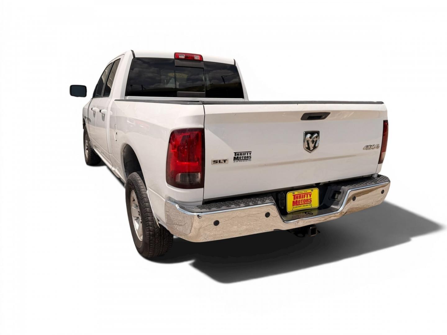 2012 Black Dodge Ram 1500 SLT Quad Cab 4WD (1C6RD7GT0CS) with an 5.7L V8 OHV 16V engine, 5-Speed Automatic transmission, located at 16710 Clay Rd., Houston, TX, 77084, (281) 859-7900, 29.834864, -95.656166 - Low Down. Low Payments- Photo#4