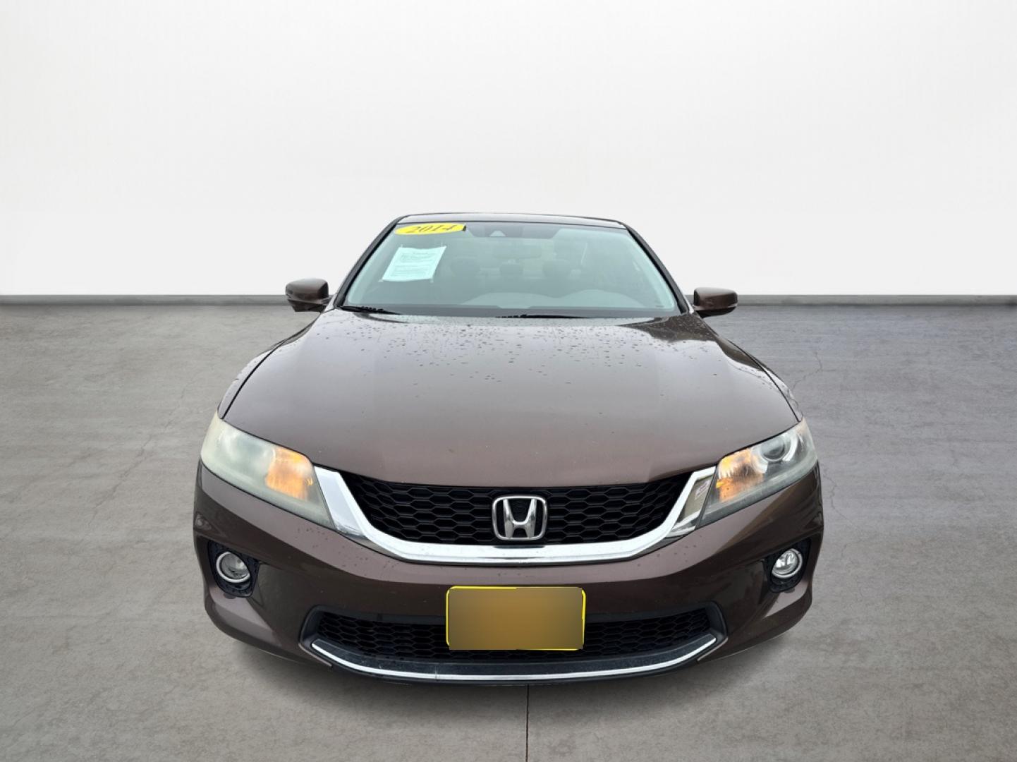 2014 BLACK Honda Accord EX-L Coupe CVT (1HGCT1B84EA) with an 2.4L L4 DOHC 16V engine, Continuously Variable Transmission transmission, located at 16710 Clay Rd., Houston, TX, 77084, (281) 859-7900, 29.834864, -95.656166 - Low Down. Low Payments. - Photo#1