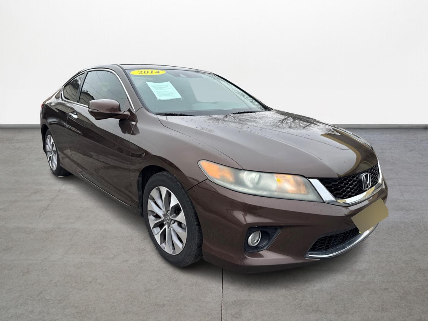 2014 BLACK Honda Accord EX-L Coupe CVT (1HGCT1B84EA) with an 2.4L L4 DOHC 16V engine, Continuously Variable Transmission transmission, located at 16710 Clay Rd., Houston, TX, 77084, (281) 859-7900, 29.834864, -95.656166 - Low Down. Low Payments. - Photo#2