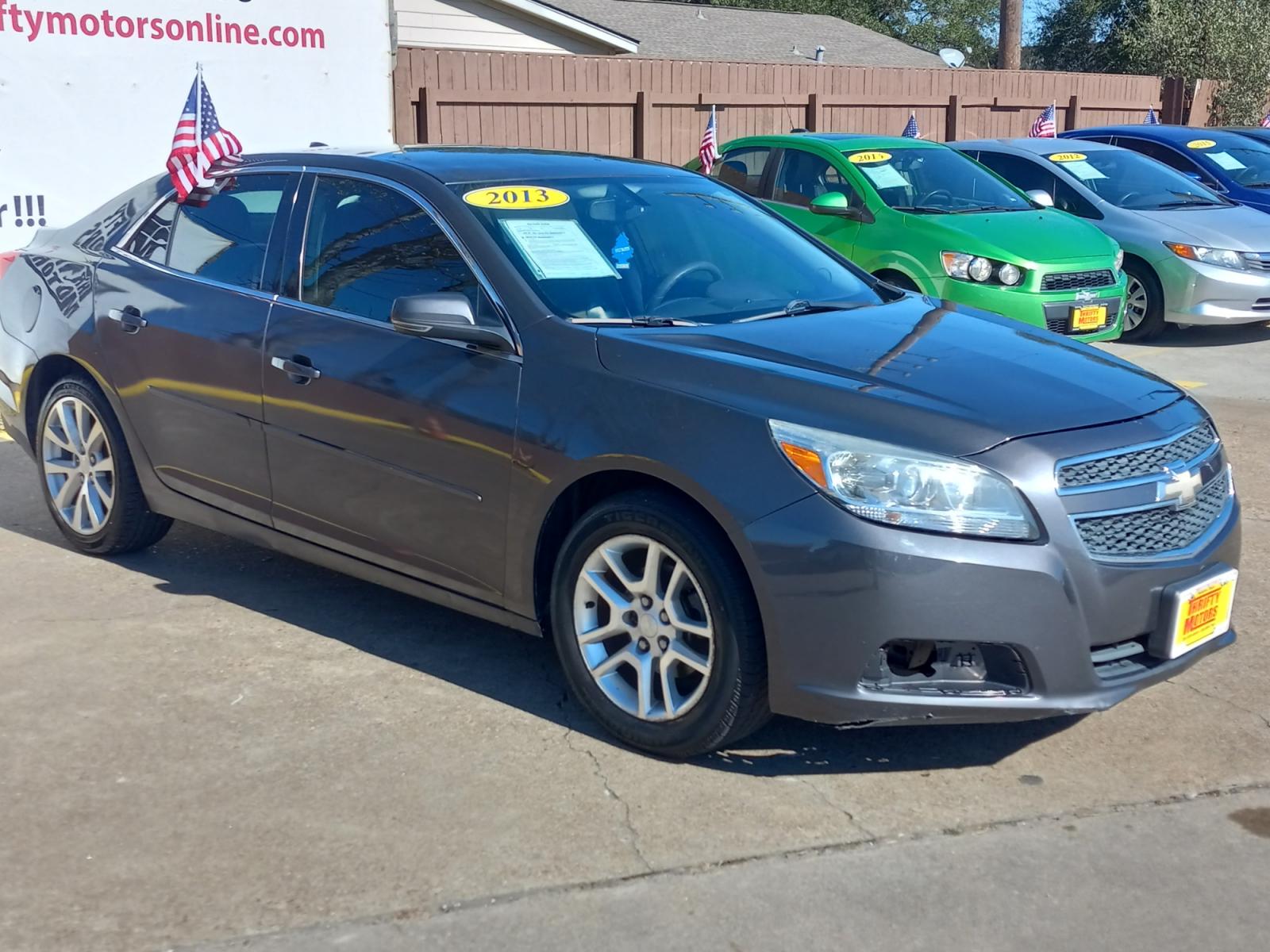 2013 Gray Chevrolet Malibu 1LT (1G11C5SA1DF) with an 2.5L L4 DOHC 16V engine, 6-Speed Automatic transmission, located at 16710 Clay Rd., Houston, TX, 77084, (281) 859-7900, 29.834864, -95.656166 - Low Down. Low Payments. - Photo #3