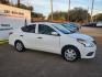 2019 White /Gray Nissan Versa 1.6 SV Sedan (3N1CN7AP6KL) with an 1.6L L4 DOHC 16V engine, Automatic transmission, located at 16710 Clay Rd., Houston, TX, 77084, (281) 859-7900, 29.834864, -95.656166 - Low Down. Low Payments. - Photo#1