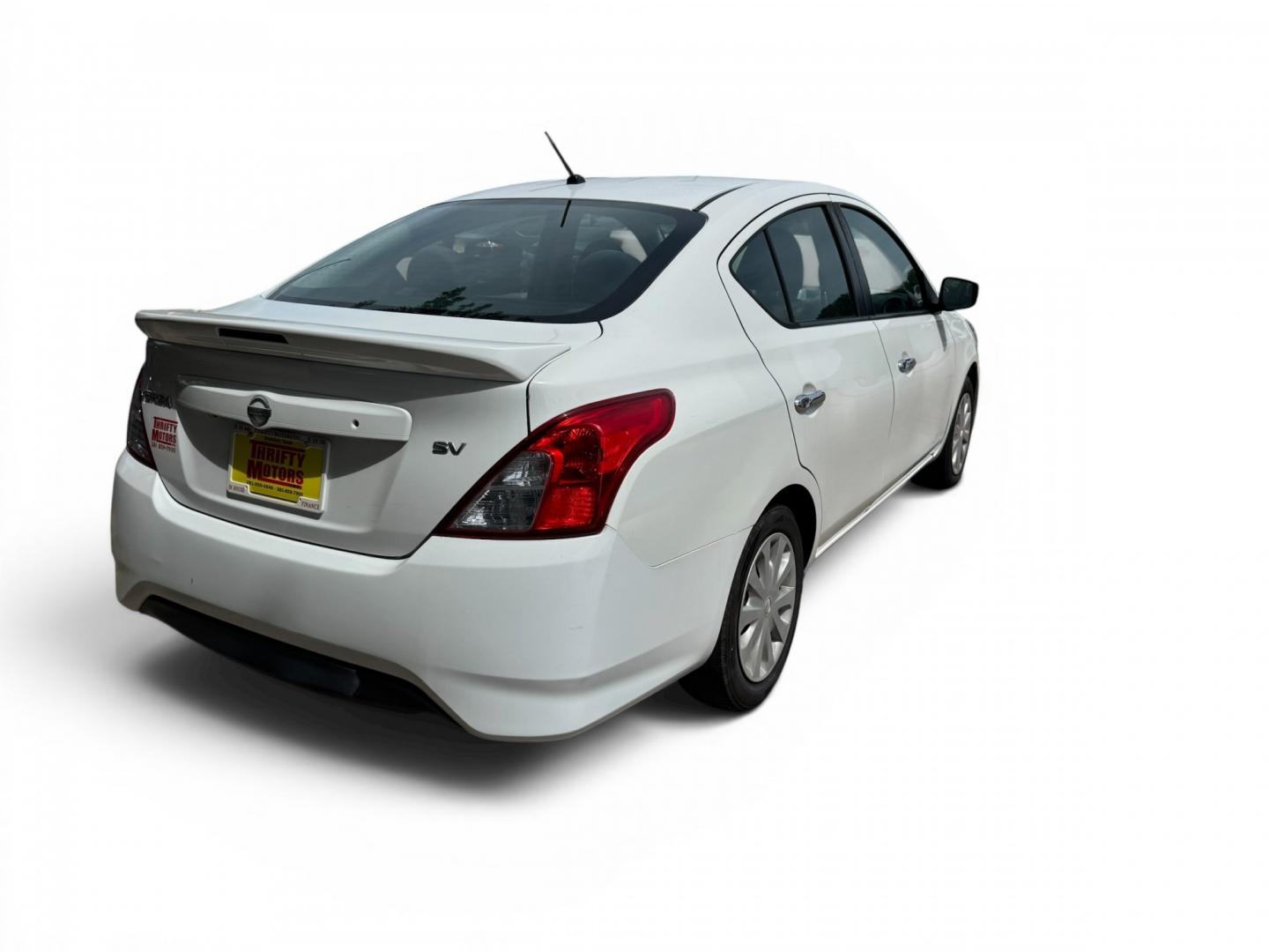2019 White /Gray Nissan Versa 1.6 SV Sedan (3N1CN7AP6KL) with an 1.6L L4 DOHC 16V engine, Automatic transmission, located at 16710 Clay Rd., Houston, TX, 77084, (281) 859-7900, 29.834864, -95.656166 - Low Down. Low Payments.- Photo#5