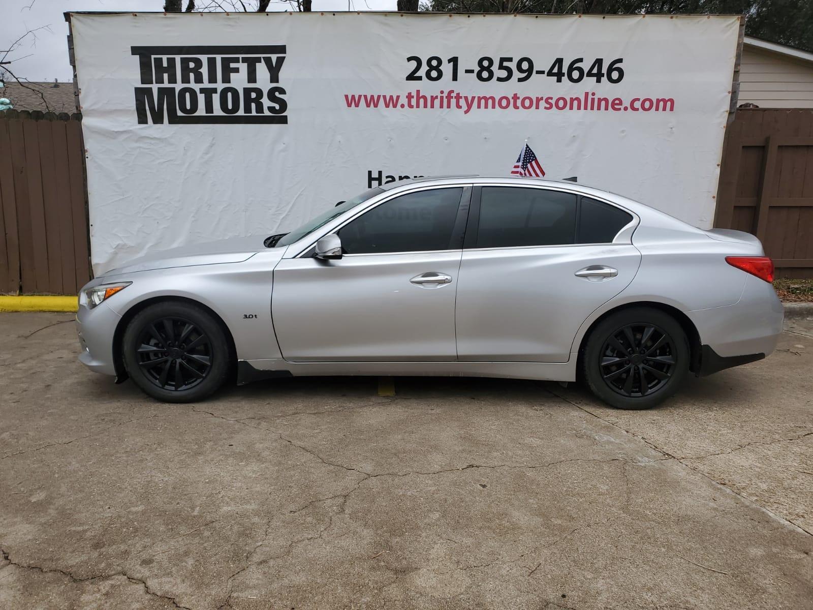 2017 Silver Infiniti Q50 3.0t Sport (JN1EV7AP3HM) with an 3.0L V6 DOHC 24V TURBO engine, 7A transmission, located at 16710 Clay Rd., Houston, TX, 77084, (281) 859-7900, 29.834864, -95.656166 - Photo #0