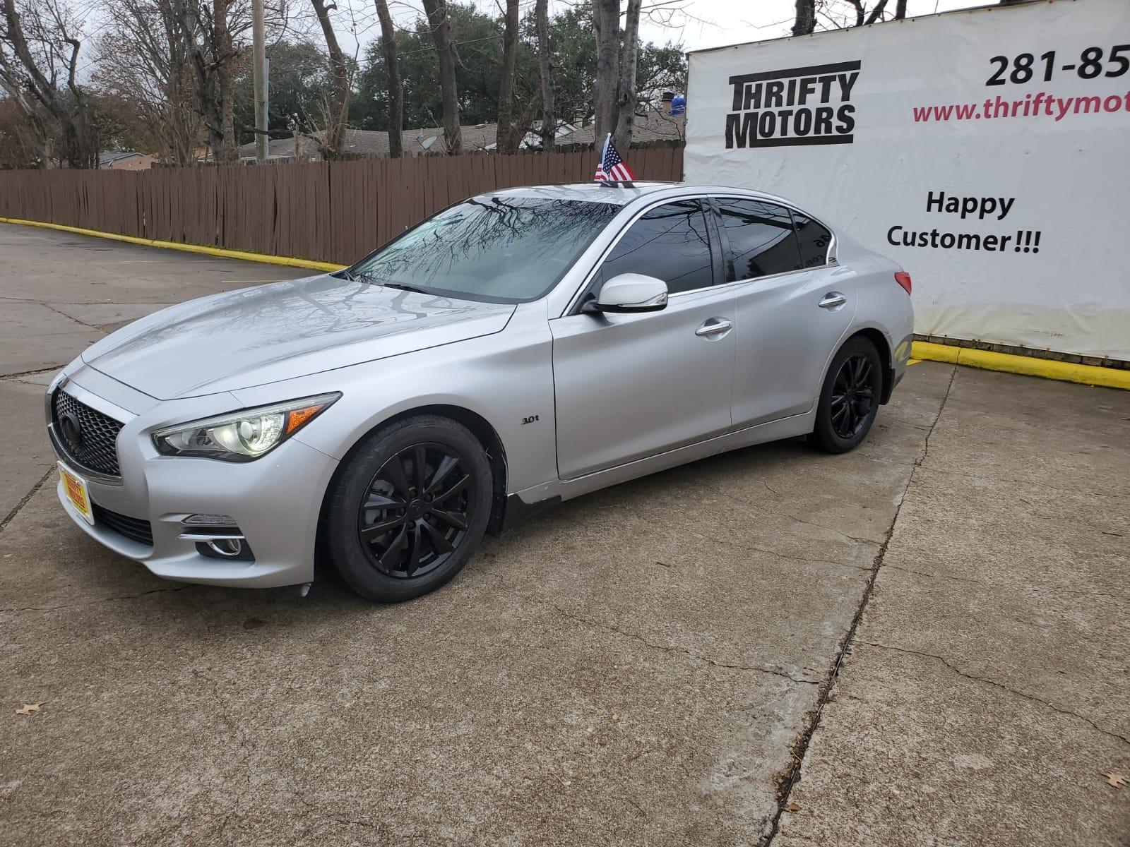 2017 Silver Infiniti Q50 3.0t Sport (JN1EV7AP3HM) with an 3.0L V6 DOHC 24V TURBO engine, 7A transmission, located at 16710 Clay Rd., Houston, TX, 77084, (281) 859-7900, 29.834864, -95.656166 - Low Down. Low Payments. - Photo #2