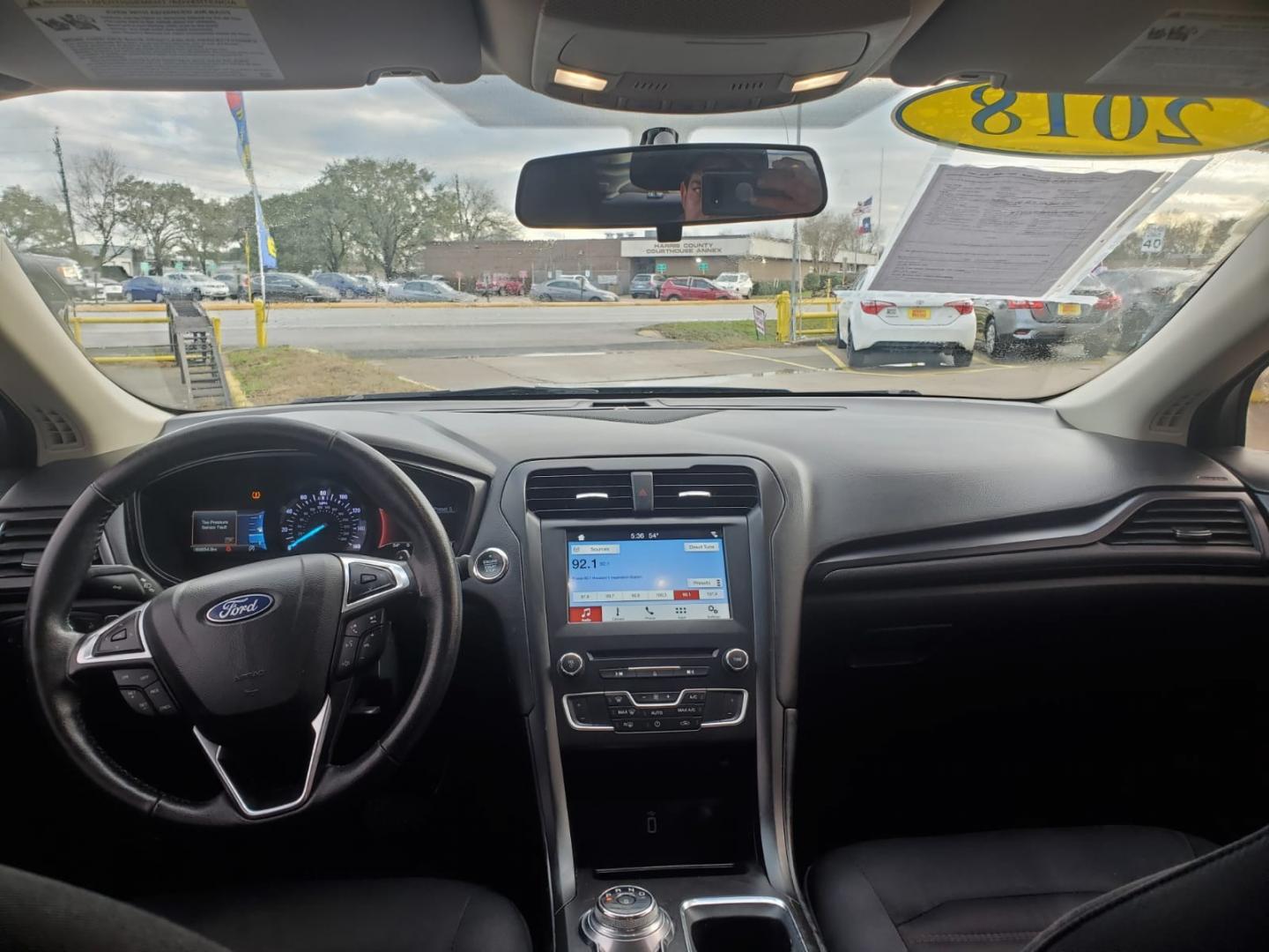 2018 Black Ford Fusion SE (3FA6P0HD6JR) with an 1.5L L4 DOHC 16V engine, 6A transmission, located at 16710 Clay Rd., Houston, TX, 77084, (281) 859-7900, 29.834864, -95.656166 - Low Down. Low Payments. - Photo#8
