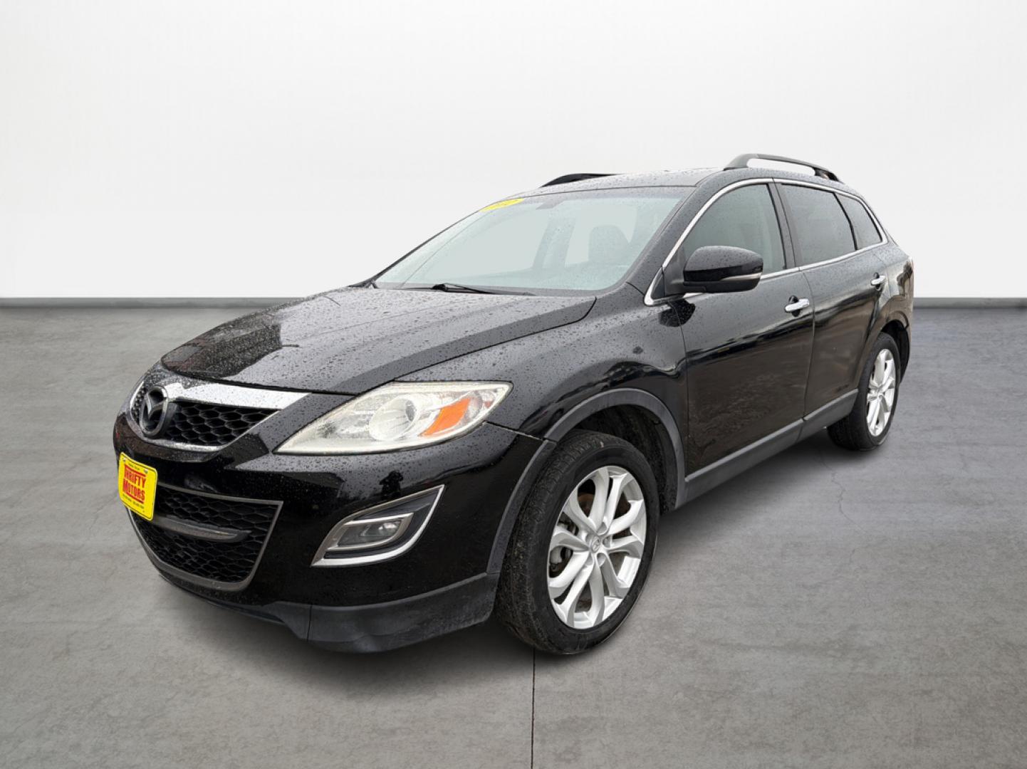 2012 Black /Gray Mazda CX-9 Grand Touring AWD (JM3TB3DV3C0) with an 3.7L V6 DOHC 24V engine, 6-Speed Automatic transmission, located at 16710 Clay Rd., Houston, TX, 77084, (281) 859-7900, 29.834864, -95.656166 - Low Down. Low Payments. - Photo#0