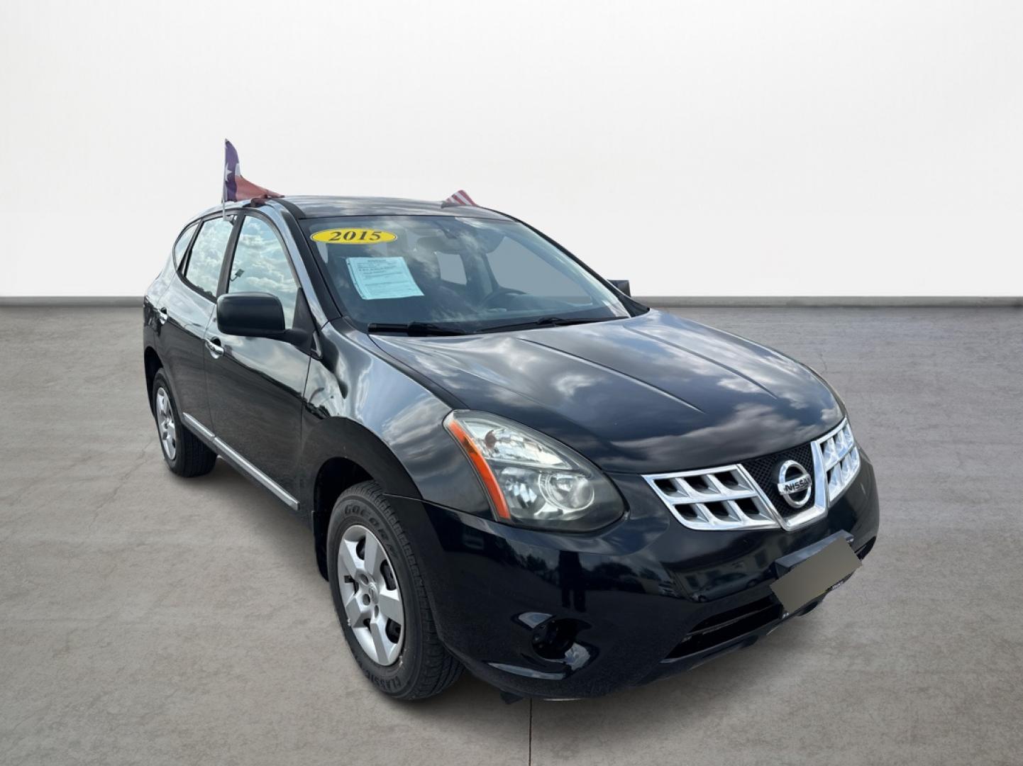 2015 Black Nissan Rogue Select S 2WD (JN8AS5MT0FW) with an 2.5L L4 DOHC 16V engine, Automatic transmission, located at 16710 Clay Rd., Houston, TX, 77084, (281) 859-7900, 29.834864, -95.656166 - Low Down. Low Payments. - Photo#2