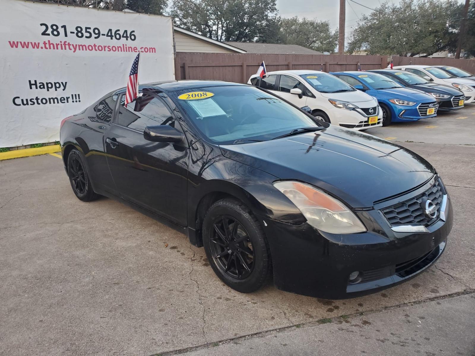 2008 Black Nissan Altima 2.5 S Coupe (1N4AL24E28C) with an 2.5L L4 DOHC 16V engine, located at 16710 Clay Rd., Houston, TX, 77084, (281) 859-7900, 29.834864, -95.656166 - Carro de Cash - Photo #3