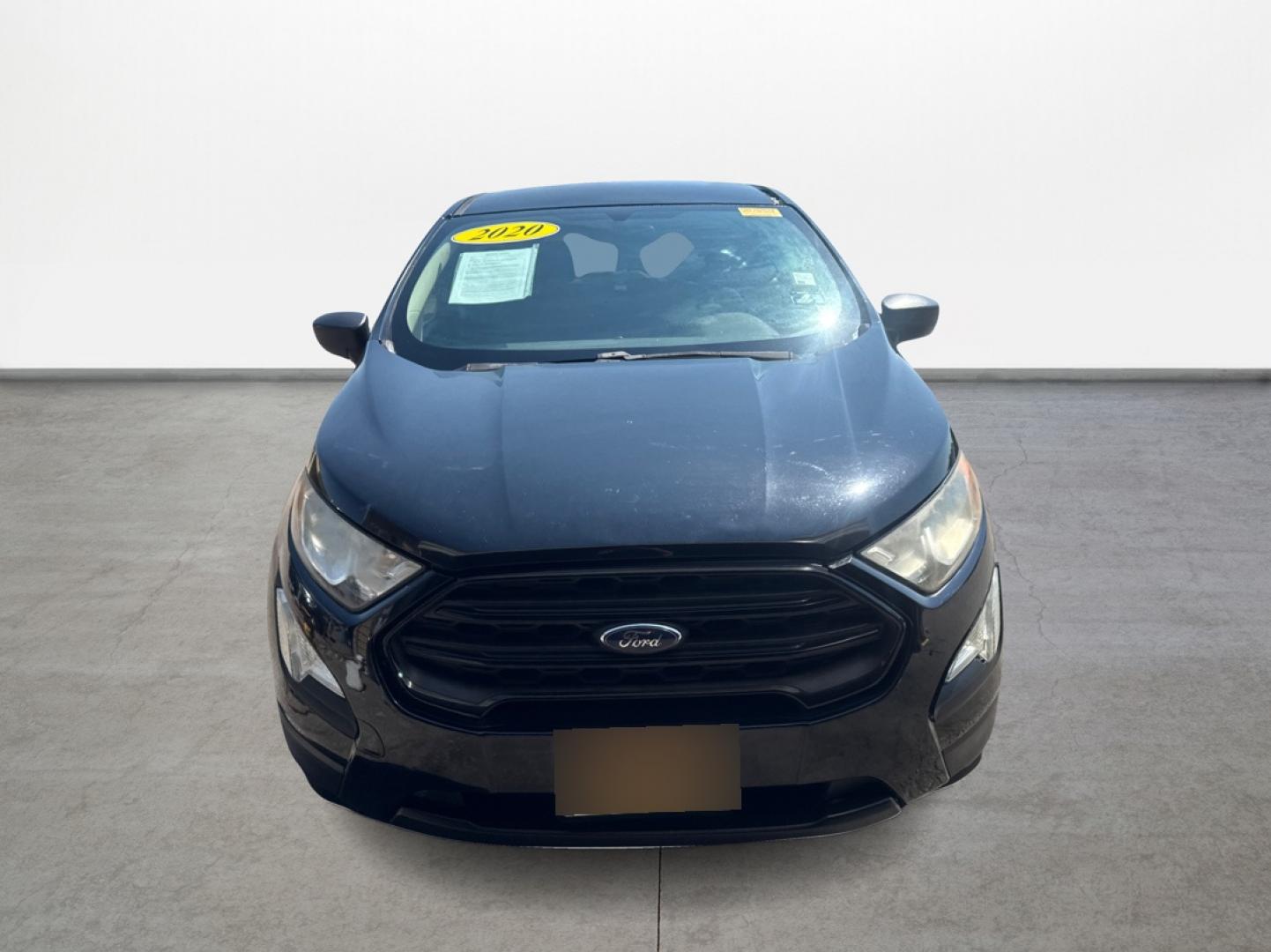 2020 Black Ford EcoSport S (MAJ3S2FE4LC) with an 1.0L L3 engine, 6A transmission, located at 16710 Clay Rd., Houston, TX, 77084, (281) 859-7900, 29.834864, -95.656166 - Low Down. Low Payments. - Photo#1