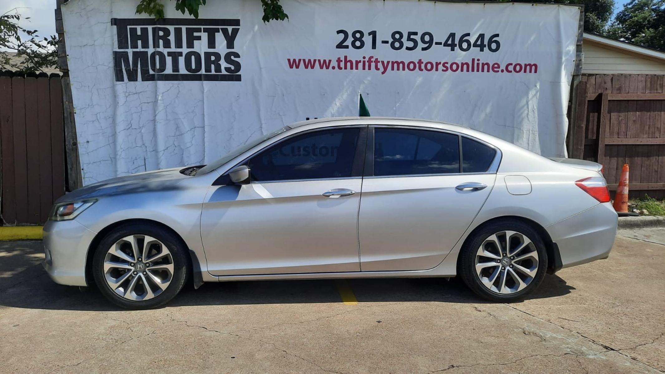 2013 Honda Accord Sport Sedan CVT (1HGCR2F52DA) with an 2.4L L4 DOHC 16V engine, Continuously Variable Transmission transmission, located at 16710 Clay Rd., Houston, TX, 77084, (281) 859-7900, 29.834864, -95.656166 - Photo #0
