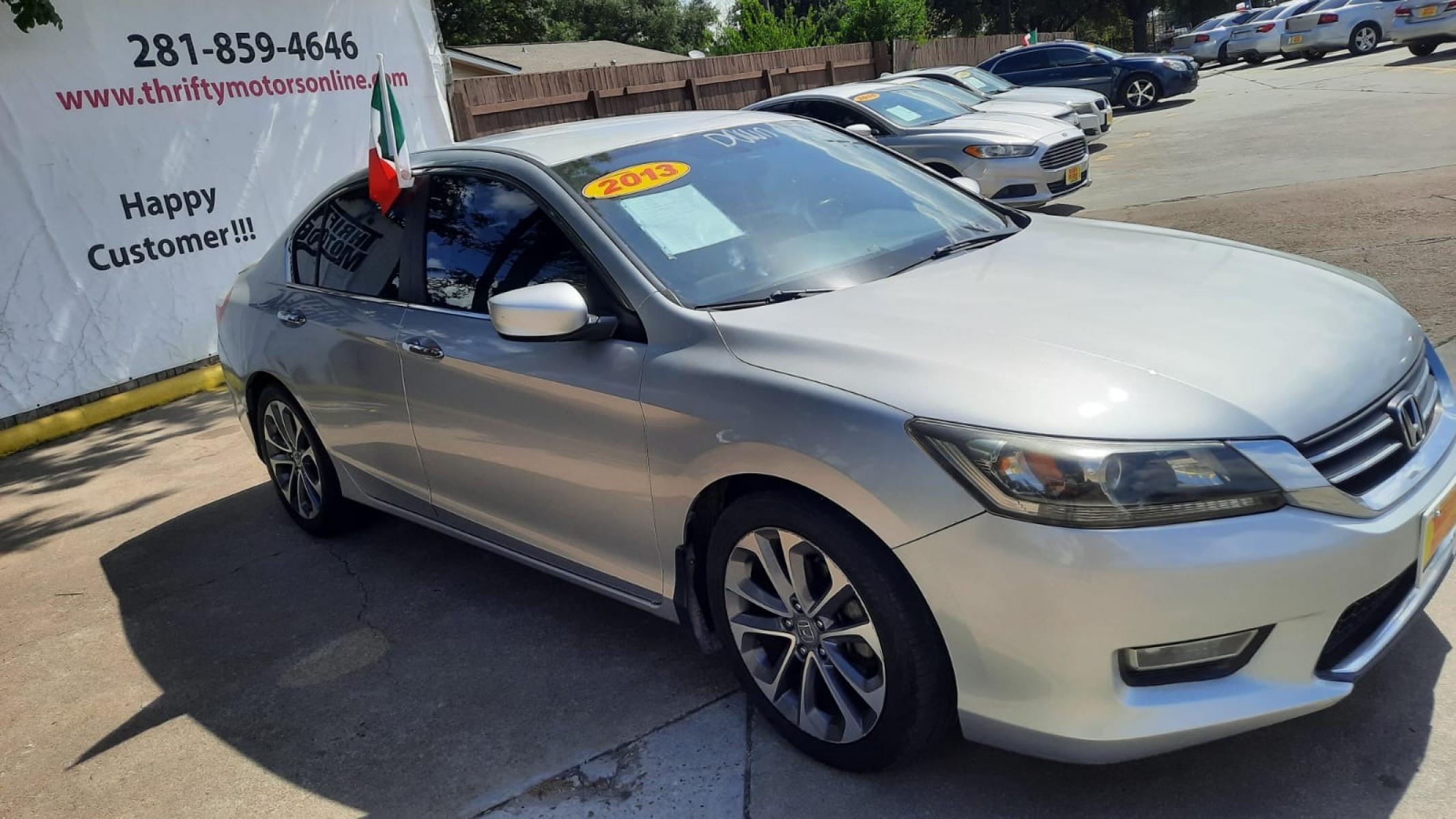 2013 Honda Accord Sport Sedan CVT (1HGCR2F52DA) with an 2.4L L4 DOHC 16V engine, Continuously Variable Transmission transmission, located at 16710 Clay Rd., Houston, TX, 77084, (281) 859-7900, 29.834864, -95.656166 - Photo #6