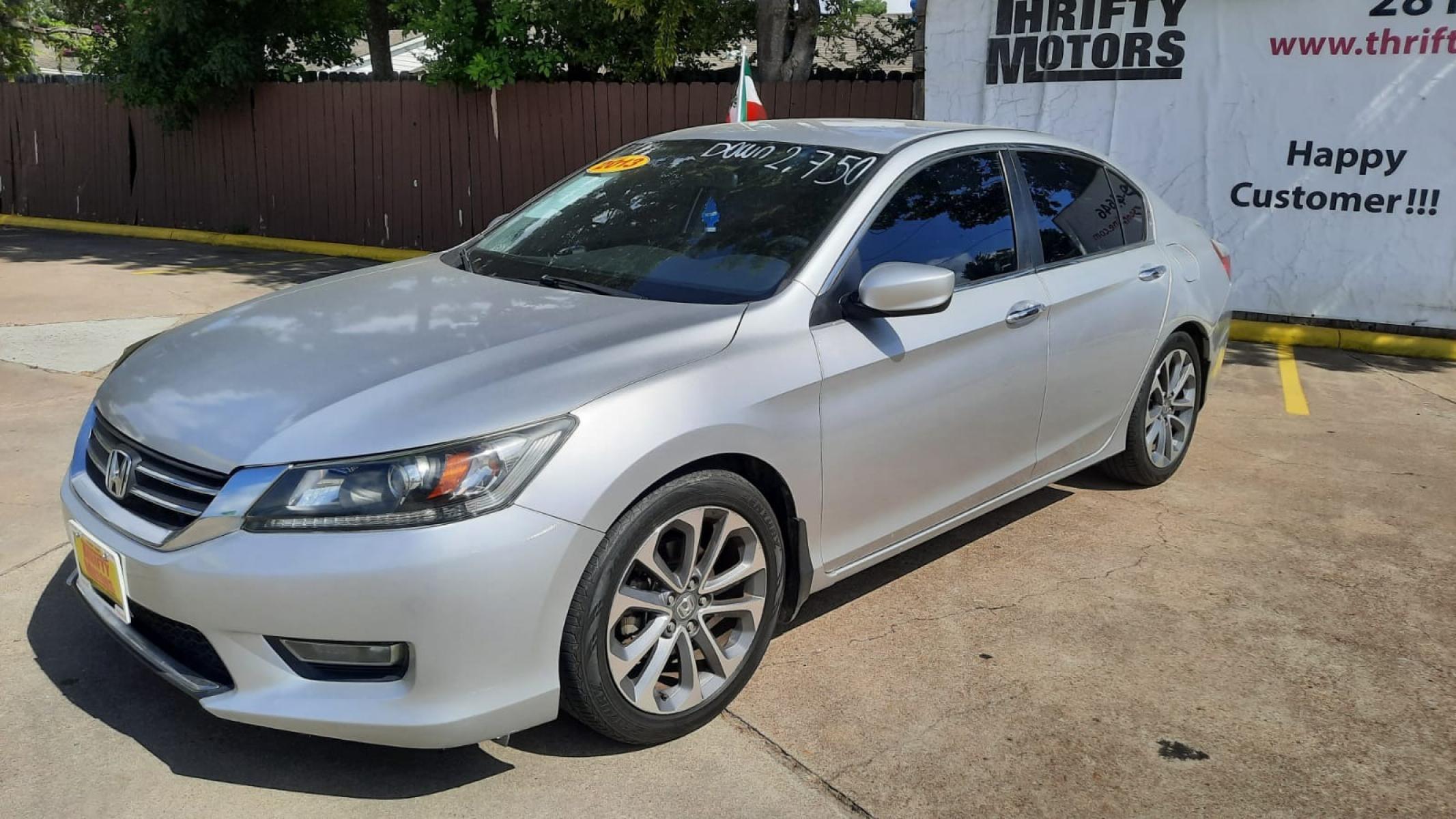 2013 Honda Accord Sport Sedan CVT (1HGCR2F52DA) with an 2.4L L4 DOHC 16V engine, Continuously Variable Transmission transmission, located at 16710 Clay Rd., Houston, TX, 77084, (281) 859-7900, 29.834864, -95.656166 - Photo #7