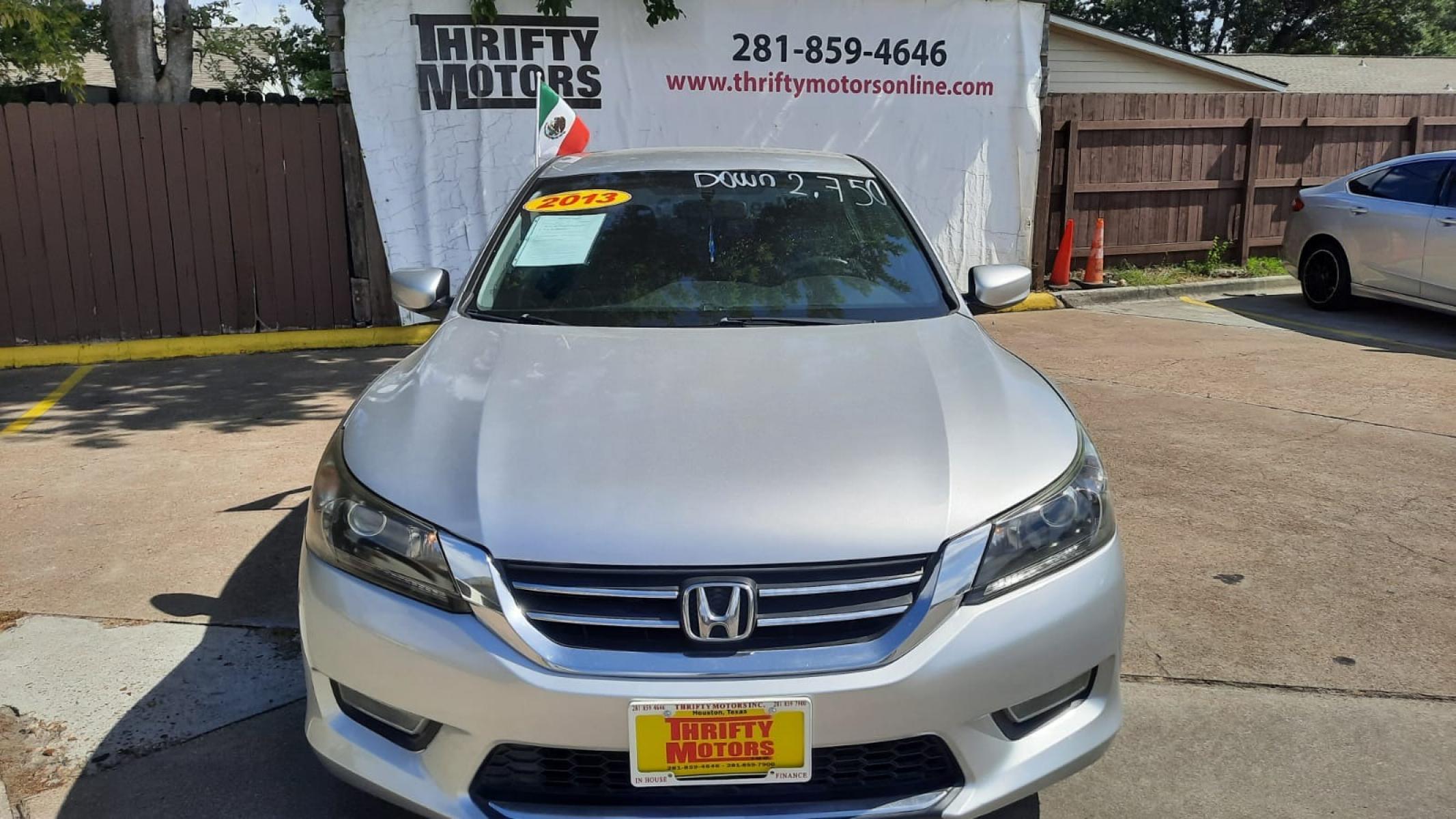 2013 Honda Accord Sport Sedan CVT (1HGCR2F52DA) with an 2.4L L4 DOHC 16V engine, Continuously Variable Transmission transmission, located at 16710 Clay Rd., Houston, TX, 77084, (281) 859-7900, 29.834864, -95.656166 - Photo #8