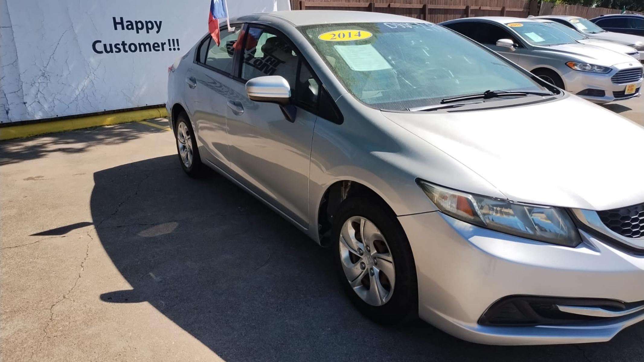 2014 Honda Civic LX Sedan CVT (19XFB2F52EE) with an 1.8L L4 SOHC 16V engine, Continuously Variable Transmission transmission, located at 16710 Clay Rd., Houston, TX, 77084, (281) 859-7900, 29.834864, -95.656166 - Photo #5