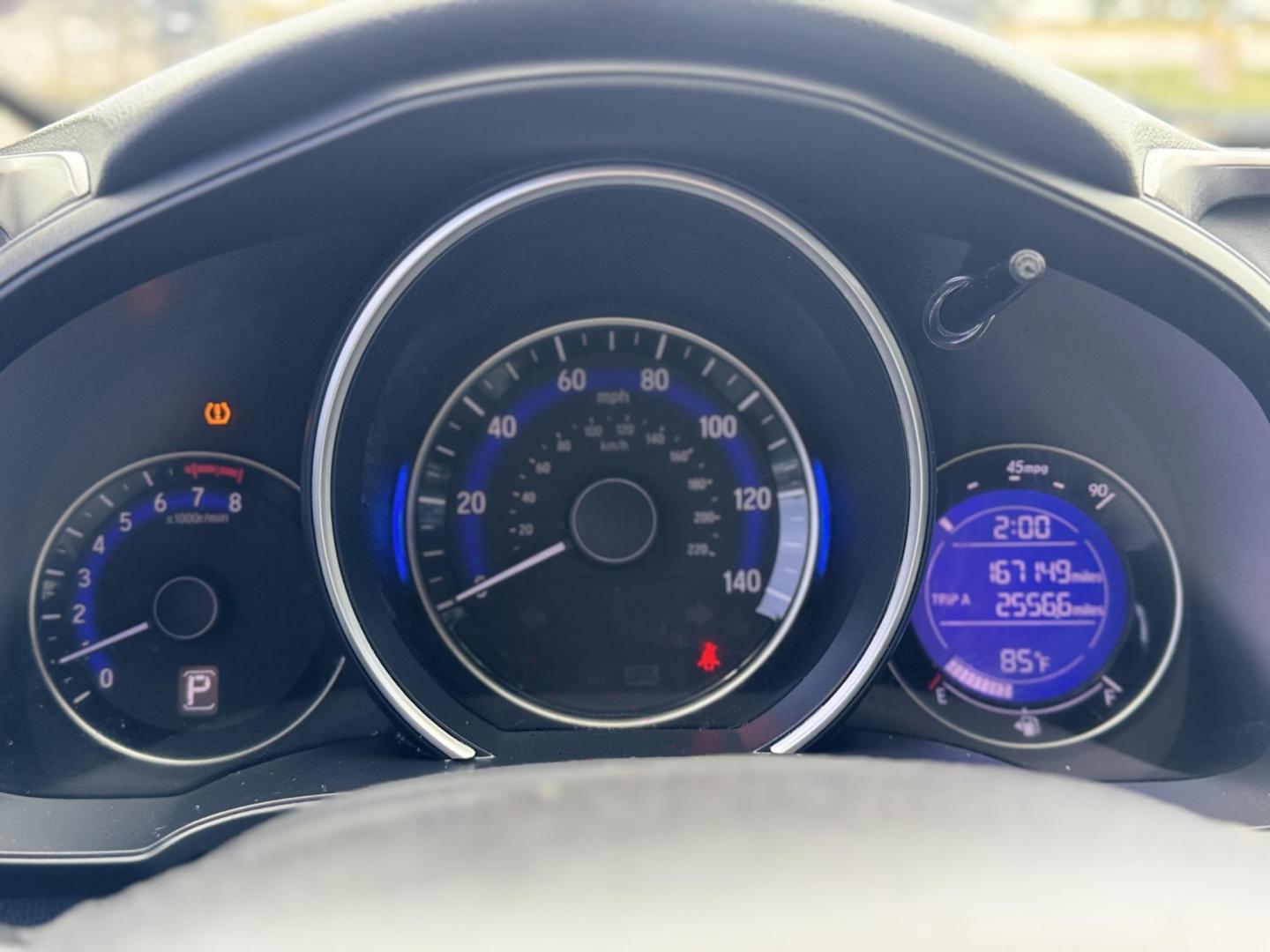 2019 White /Gray Honda Fit LX CVT (3HGGK5H47KM) with an 1.5L L4 SOHC 16V engine, Automatic transmission, located at 16710 Clay Rd., Houston, TX, 77084, (281) 859-7900, 29.834864, -95.656166 - Photo#14