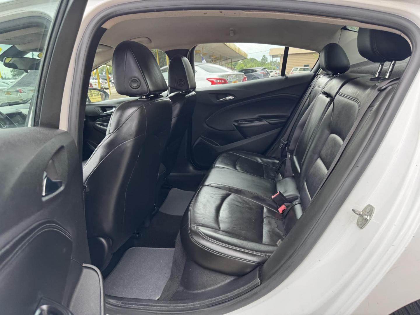 2017 White /black Chevrolet Cruze (1G1BF5SM9H7) , located at 16710 Clay Rd., Houston, TX, 77084, (281) 859-7900, 29.834864, -95.656166 - Photo#1