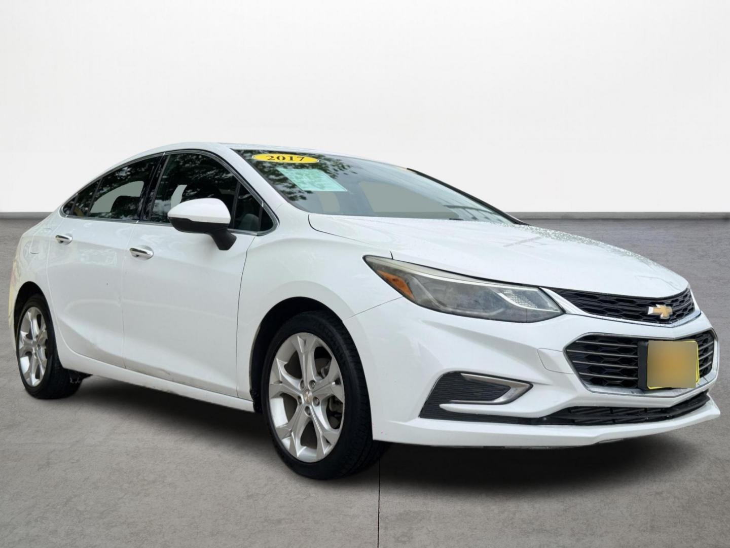 2017 White /black Chevrolet Cruze (1G1BF5SM9H7) , located at 16710 Clay Rd., Houston, TX, 77084, (281) 859-7900, 29.834864, -95.656166 - Photo#2