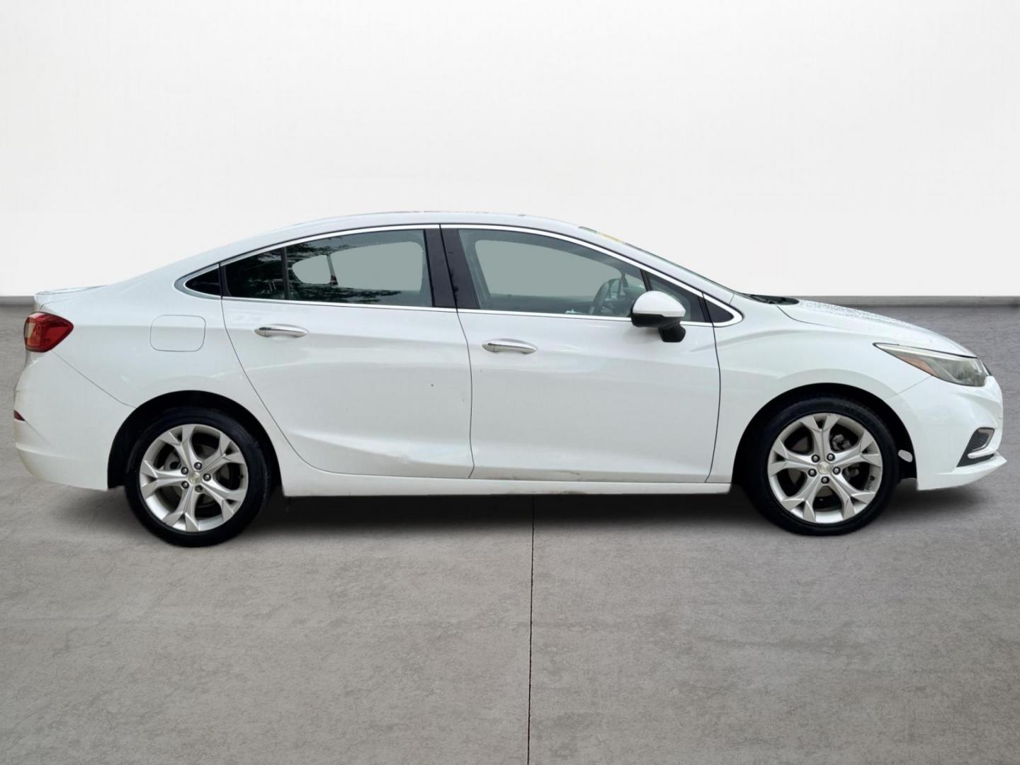 2017 White /black Chevrolet Cruze (1G1BF5SM9H7) , located at 16710 Clay Rd., Houston, TX, 77084, (281) 859-7900, 29.834864, -95.656166 - Photo#3