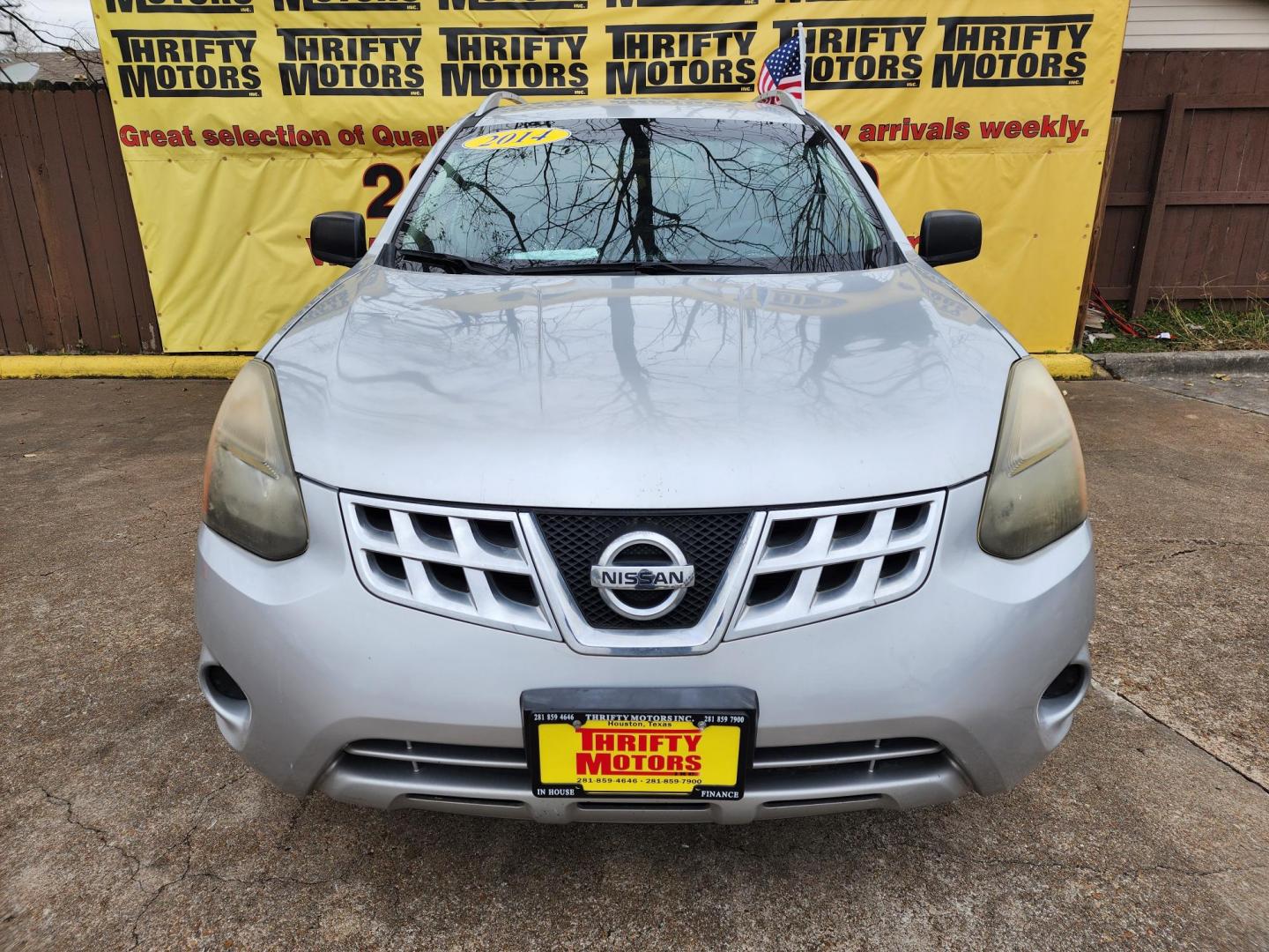 2014 Silver /Gray Nissan Rogue (JN8AS5MT4EW) , Automatic transmission, located at 16710 Clay Rd., Houston, TX, 77084, (281) 859-7900, 29.834864, -95.656166 - Photo#0